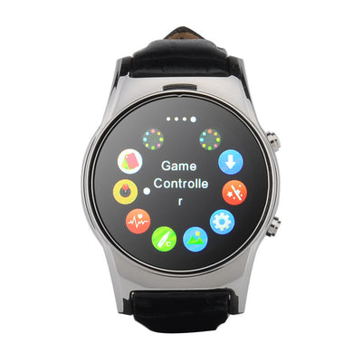 GSM Smart Watch Phone - Bluetooth 4.0, 1.3 Inch Display, Pedometer, Remote Camera, Heart Rate Monitor, Sleep Monitor (Silver)