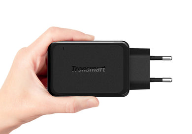 Tronsmart W3PTA Rapid Wall Charger - Quick Charge 3.0, VoltIQ, 3 x USB, EU Plug, Over-Current, Over-Charging Protection