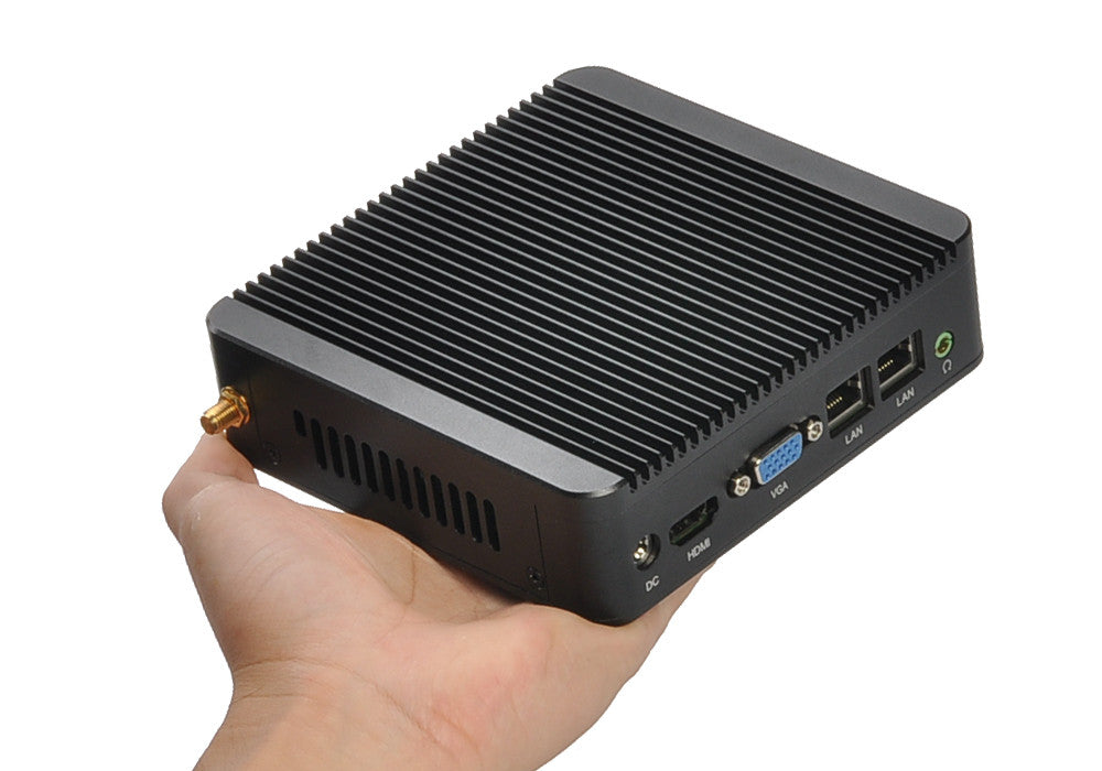 J1900 Windows Mini PC - Windows 10 Pro, 1080P, Wi-Fi, Intel Celeron J1900 Processor, 4GB RAM + 64GB ROM, 4 USB Ports, HDMI