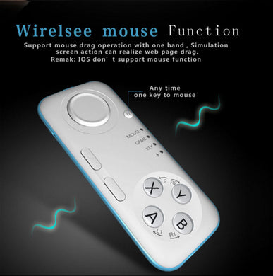 MOCUTE Universal Bluetooth Remote Control - Bluetooth 3.0, Gamepad, Selfie Shutter, Music Control, Wireless Mouse