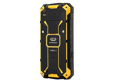 Conquest S6 Pro Rugged Smartphone – 3GB RAM, 64GB Memory, 5 Inch Screen, Gorilla Glass, Android 5.1, IP68 (Yellow)