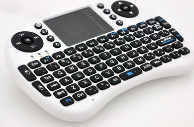 Wireless QWERTY Keyboard + Mouse Pad - Game Controller, Wireless Dongle