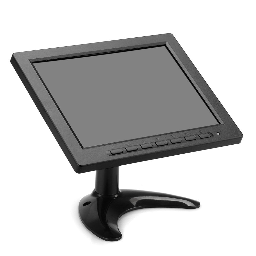 8 Inch TFT-LCD Monitor - VGA, BNC + AV input, 1024x768 Resolution, 400:1 Contrast, Remote Control, Adjustable Stand