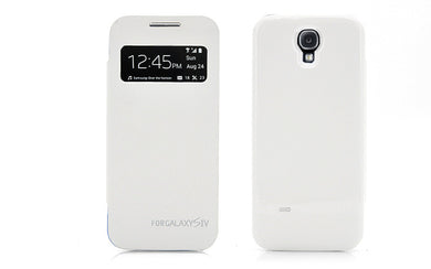 External Battery Case with Flip Cover for Samsung Galaxy S4 - 4200mAh, Notification View Cover