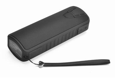 Multifunctional Bluetooth Speaker - 3 In 1 Power bank, Flashlight, Speaker, 10 Watt, 4000mAh Battery, SD Card Slot (Black)