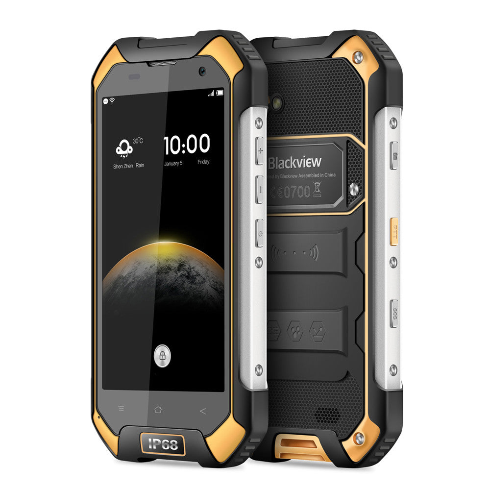 Blackview BV6000 Android 6.0 Smartphone - IP68, 2Ghz Octa Core CPU, 3GB RAM, Dual SIM 4G, NFC, OTG, Atmospheric Sensor (Orange)