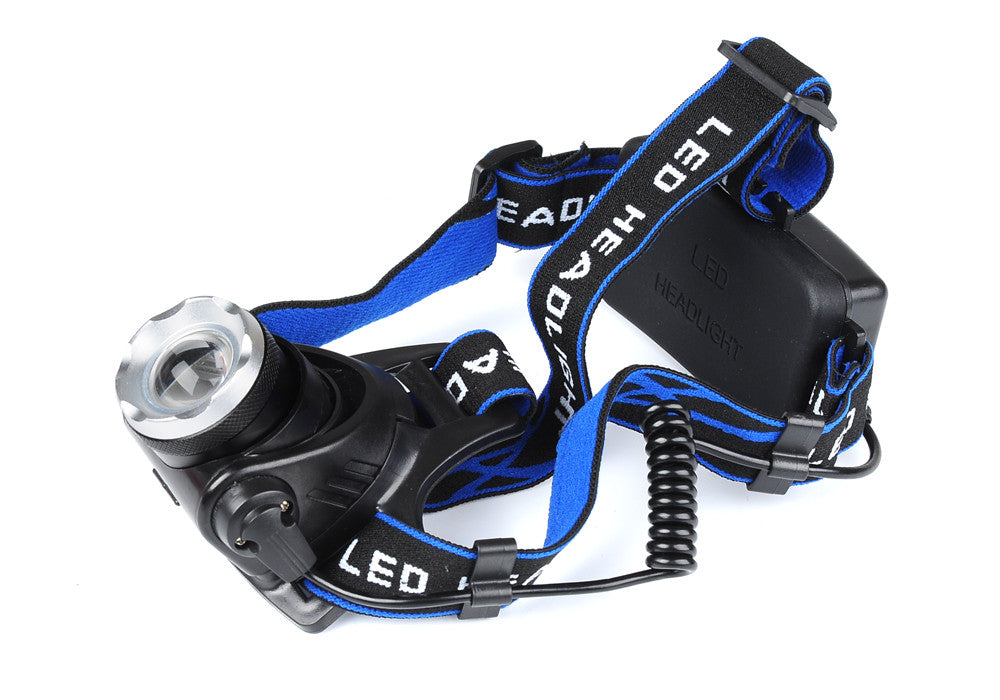 CREE T6 Head Lamp - 1200 Lumen, 3 Light Settings, Adjustable Head Strap, Weatherproof