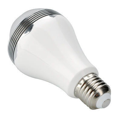 7 Watt Bluetooth LED Light Bulb + Speaker - E27 Fitting, Android + iOS App, 350 Lumen, 6000K Color Temperature, Bluetooth 4.0