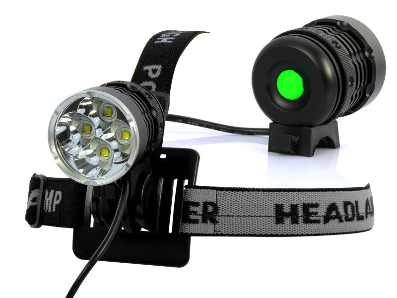 Bicycle LED Lamp + Headlight - 4 x Cree XM-L T6, 2800 Lumens, White Light