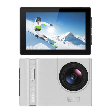 ELE Explorer Pro 4K Sports Camera - Voice Control, Waterproof Case, 5X Zoom 170 Degree Wide Angle Lens (Silver)